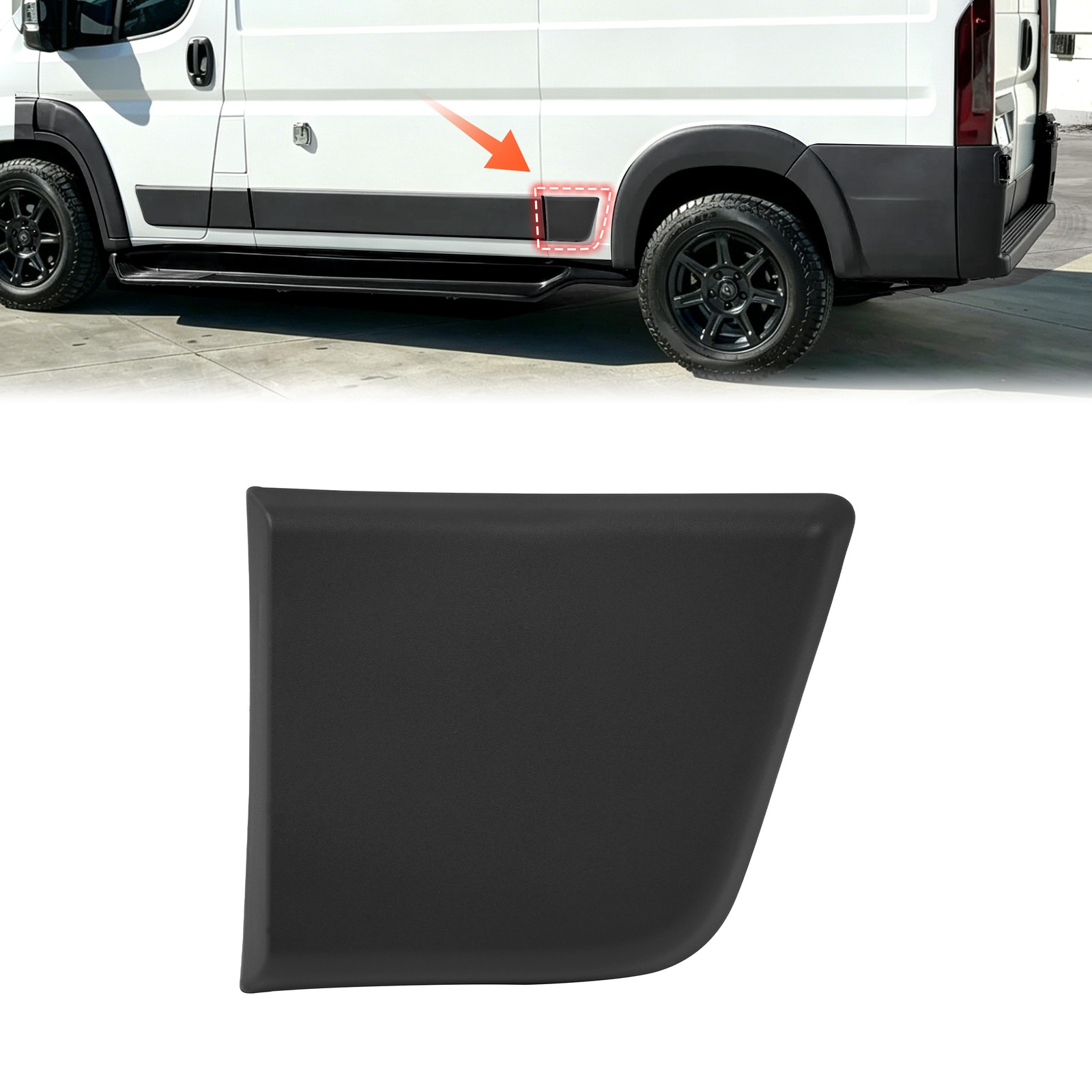 Rear Left Side Body Molding Trim For 2014-2018 RAM ProMaster 1500 2500 3500