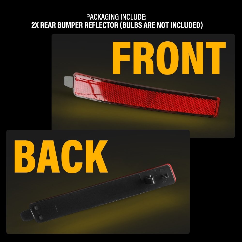 Rear Bumper Reflector Set For 2016-2019 Ford Explorer FB5Z15A449D FB5Z15A449C