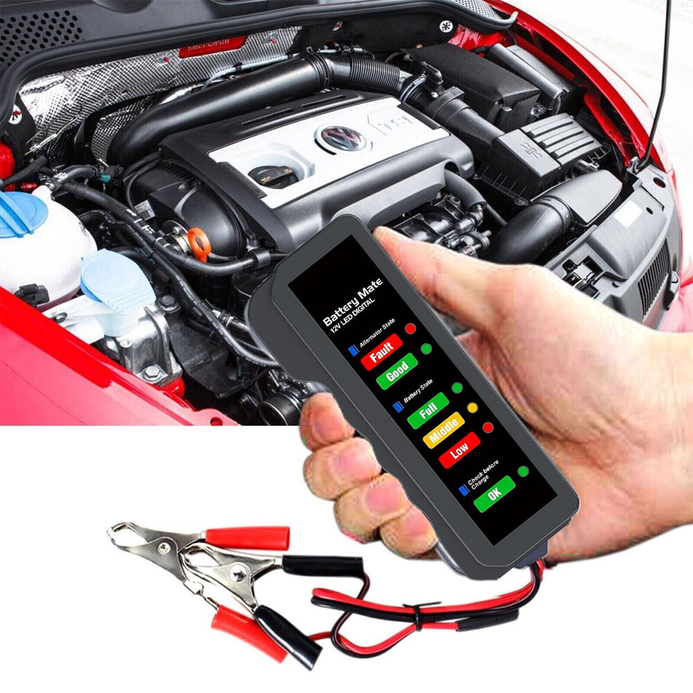 12V Battery Load Tester car autocycle marine Alternator analyzer Diagnostic tool