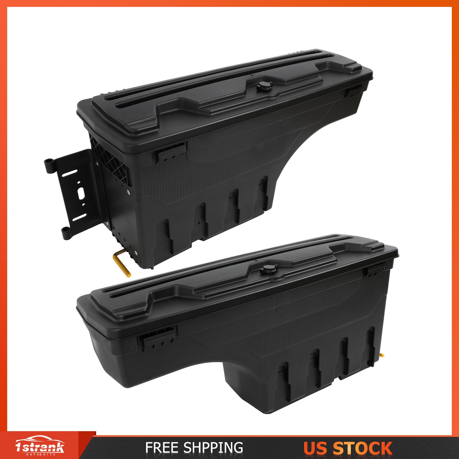 For Nissan Frontier 2005-2019 Left + Right Side Truck Bed Swing Storage Tool Box