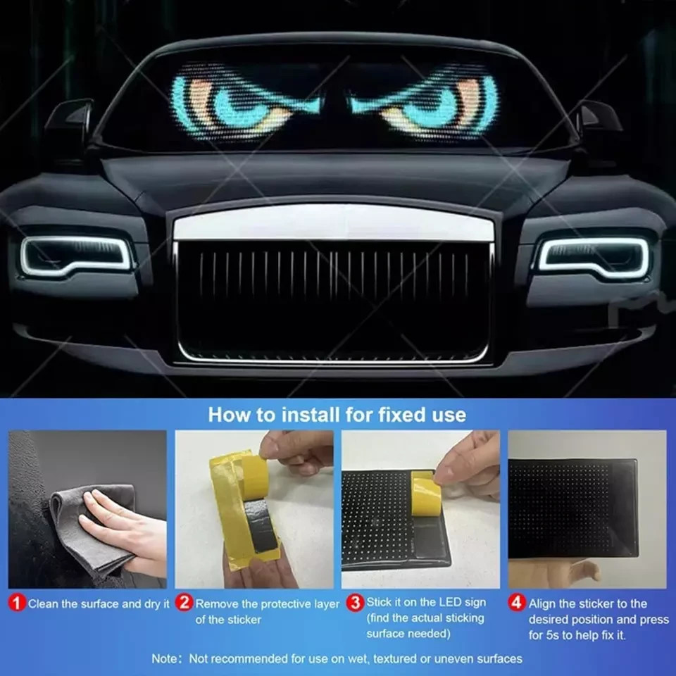 DIY Devil Eyes LED Light for Car/Truck, APP Control, Specific Devil Car Lights