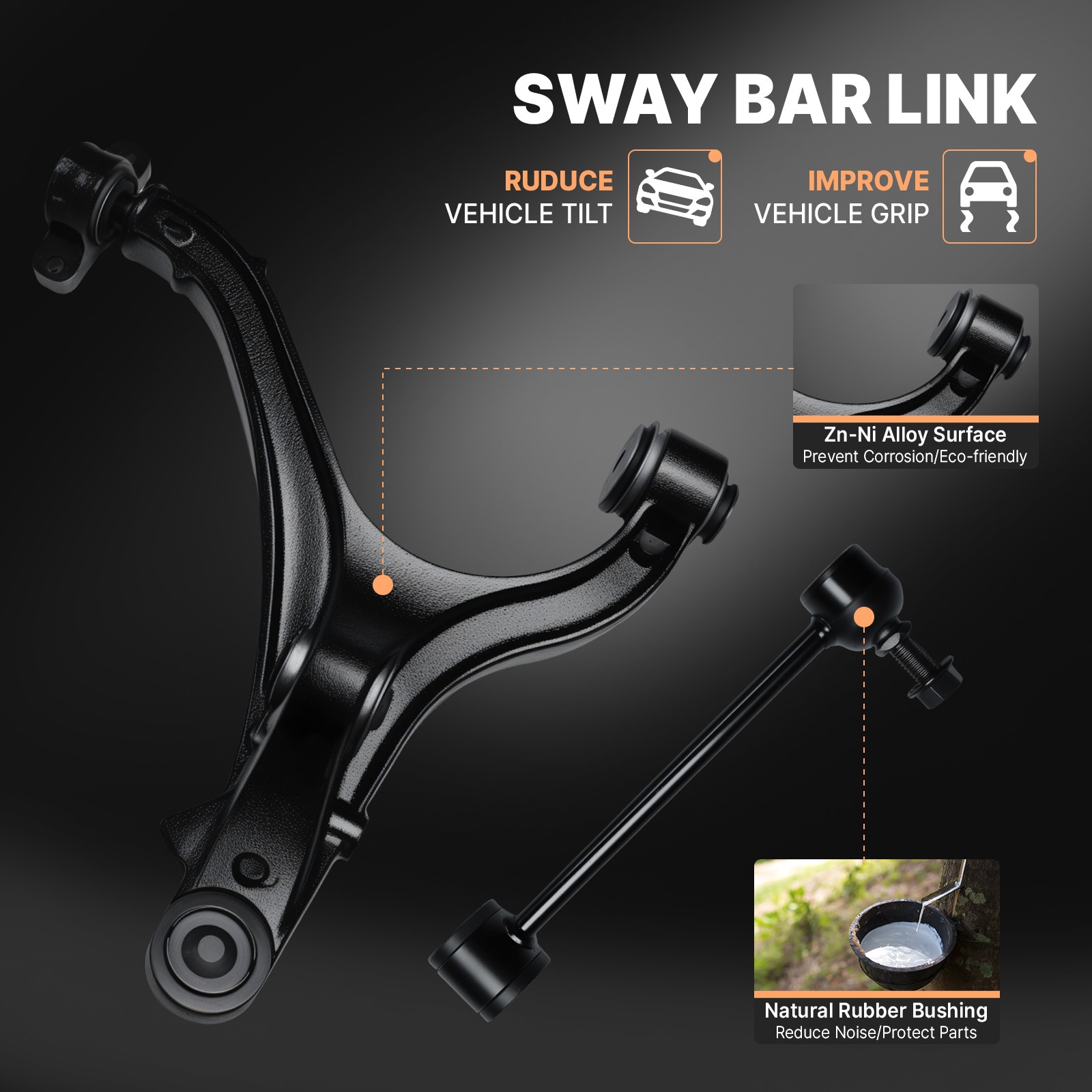 2×Front Lower Control Arm Ball Joint For 2006-2018 Toyota Rav4 Lexus