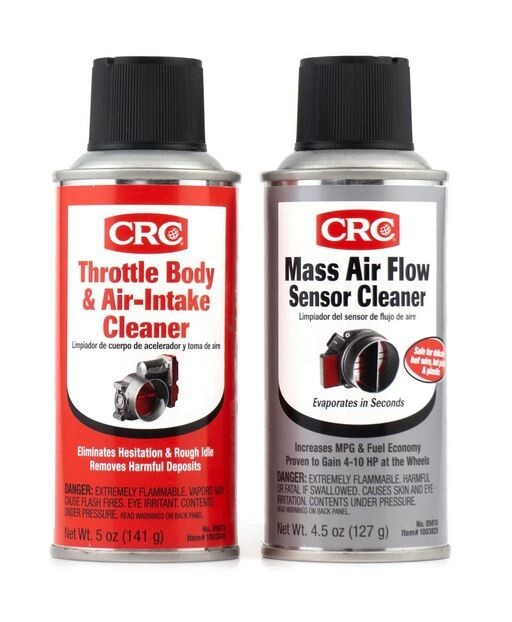 CRC Mass Air Flow & Throttle Body Single-Use Cleaner Twin Pack Kit