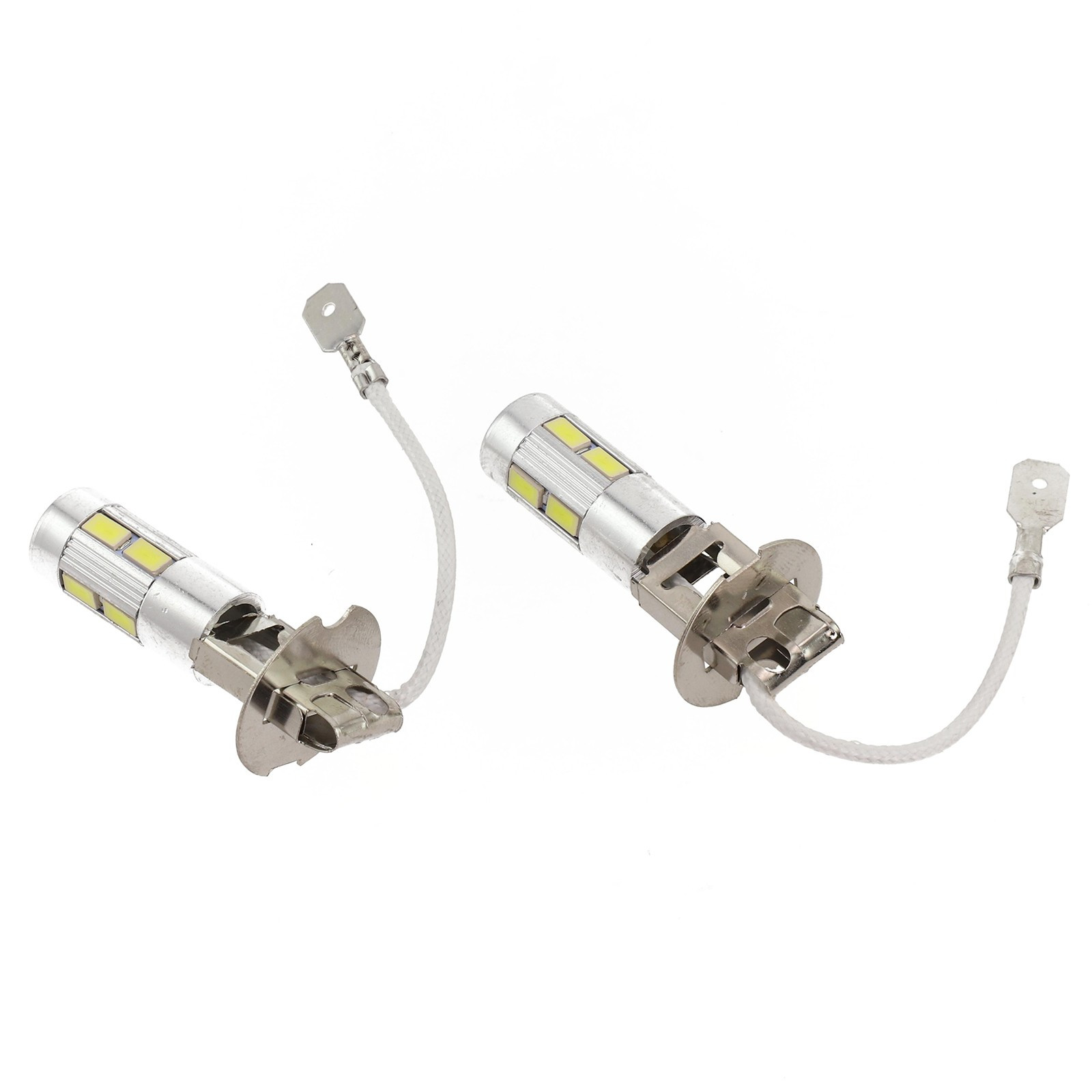 2X H3 50W 6000K White High Power Car LED Fog Driving Lights Bulbs DC 9V To 30V