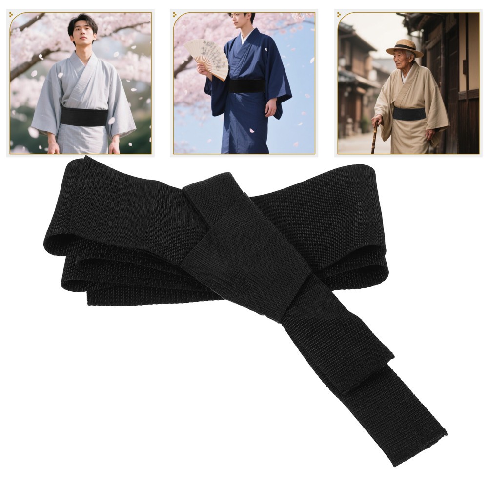 Casual Kimono Belt Dress Belts for Men Formal Japanese Accessories