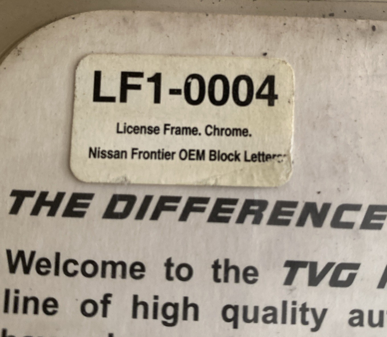 Nissan Frontier Chrome Plating Cast Zinc License Plate Frame Holder W/ Hardware