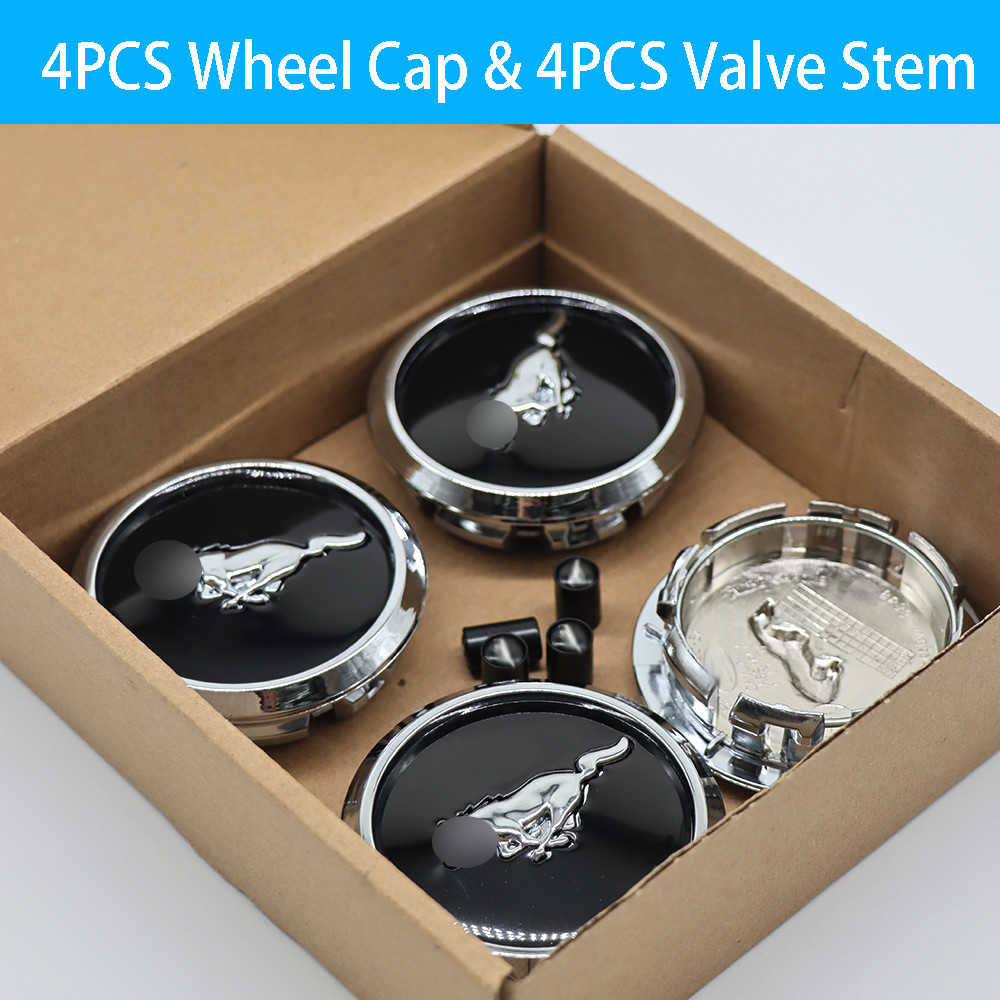 8pcs 68 mm / 2.68″ Horse Badge Wheel Center Caps Rim Caps Hub Caps For Mustang