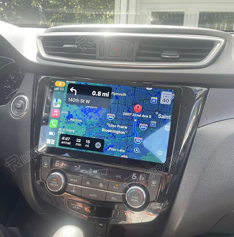 For Nissan Rogue 2014 2015 2016 2017 CarPlay Android 15 Car GPS Radio Stereo