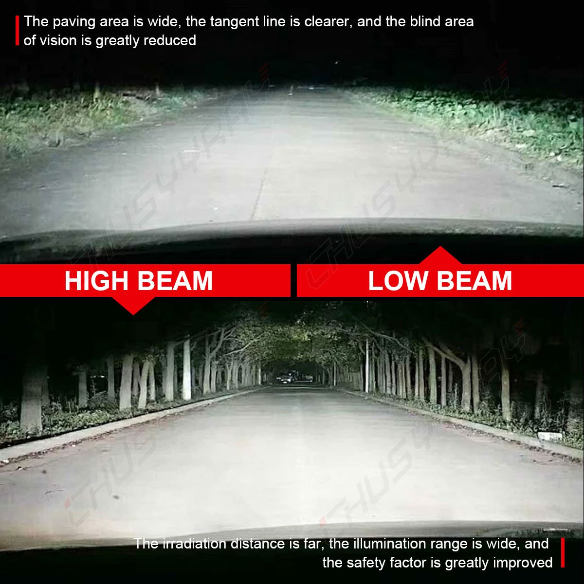 4* 9005+9006 Luces Fuertes Para Auto Coche Luz Carro Bombillas LED Super Blanco