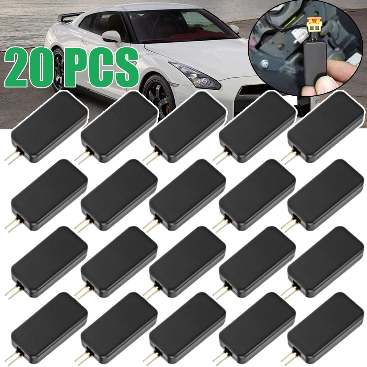 20PCS Car Simulator Emulator SRS Resistor Bypass Fault Finding Diagnostic Tools