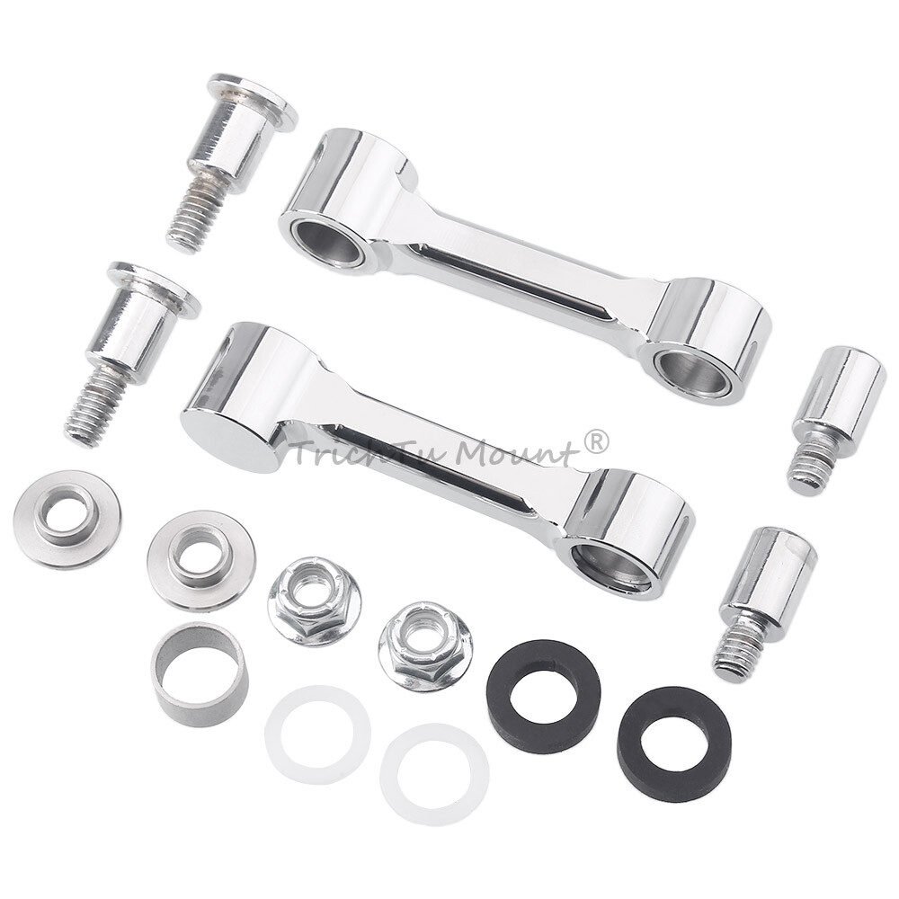 Chrome Front Fender Mount Bracket Kit For Harley Softail Springer FXSTS 1993-06