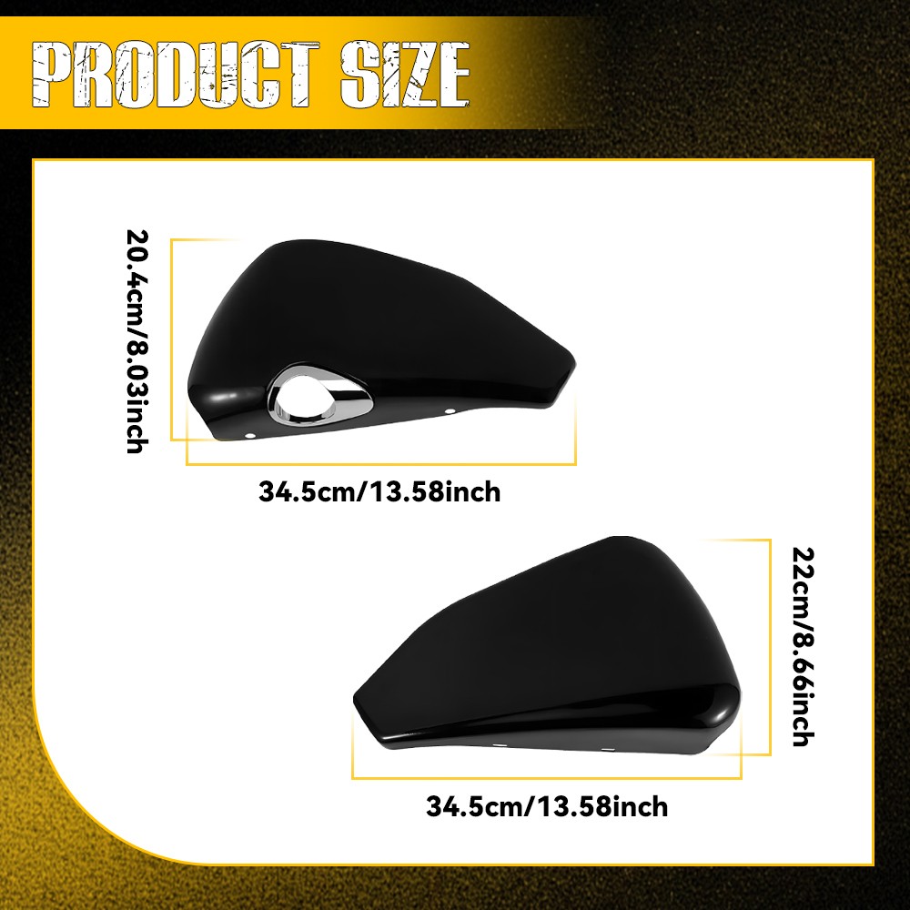 Battery Side Covers Left Right For Harley Sportster XL1200 XL883 Iron 883 14-22