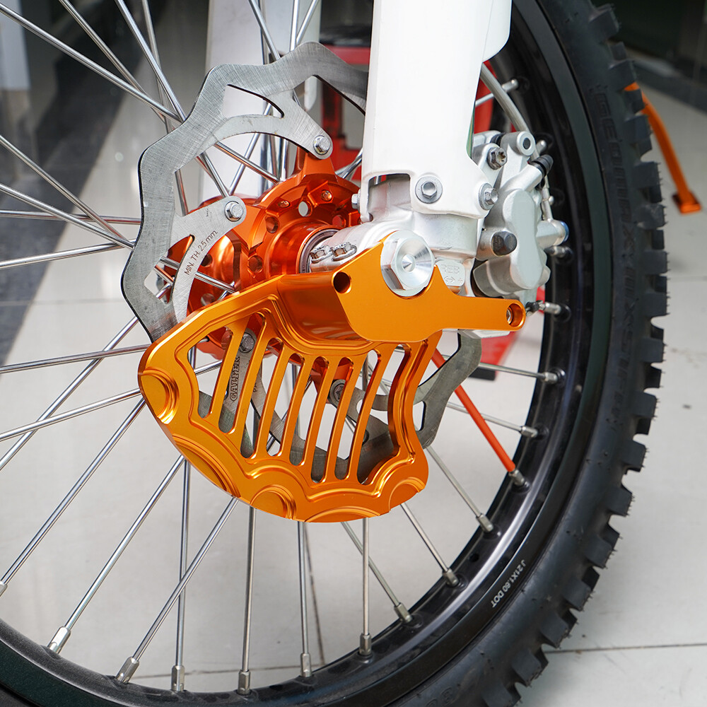 NICECNC Front Brake Disc Guard For KTM 250 300 350 450 500 EXC XCW XC 2003-2014