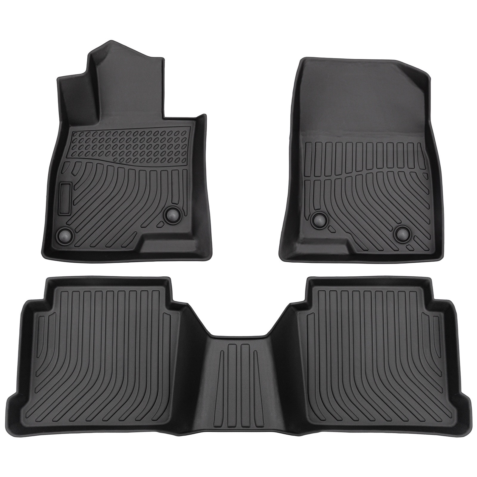 Car Floor Mats Liner for 2014-2018 Mazda Mazda3 Black TPE All-Weather