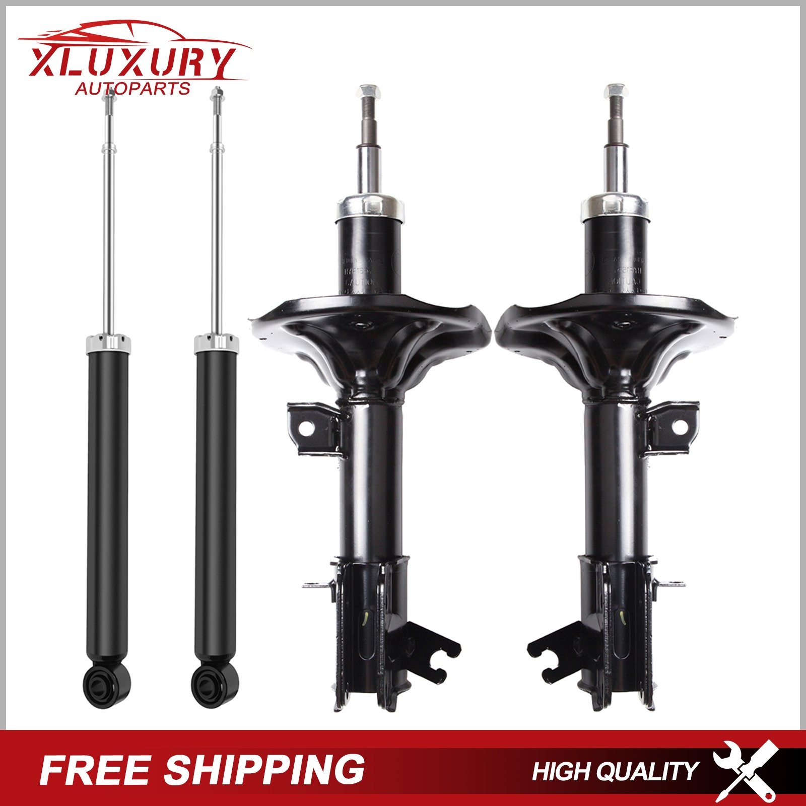 Set of 4 Front Rear Struts Shock Absorbers For 01-06 Hyundai Santa Fe 2.4L 2.7L