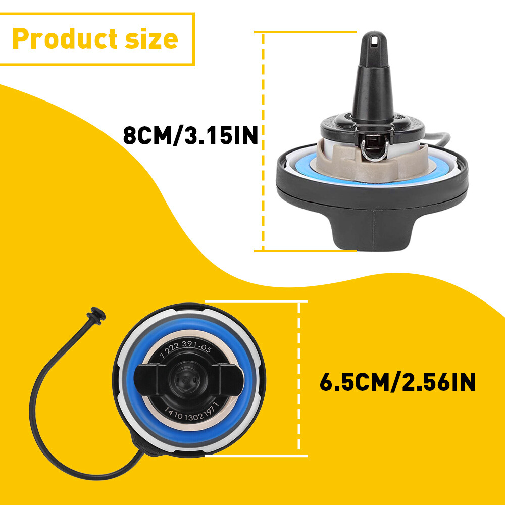 For MW (99-10) E39 E46 E60 Gas Fuel Cap BLAU OEM + 3 year Warranty EOA