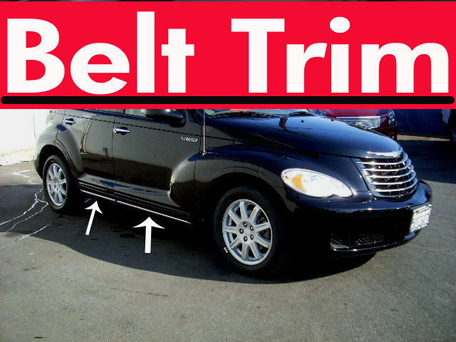For PT CRUISER CHROME SIDE BELT TRIM DOOR MOLDING 2001-2008 2009 2010