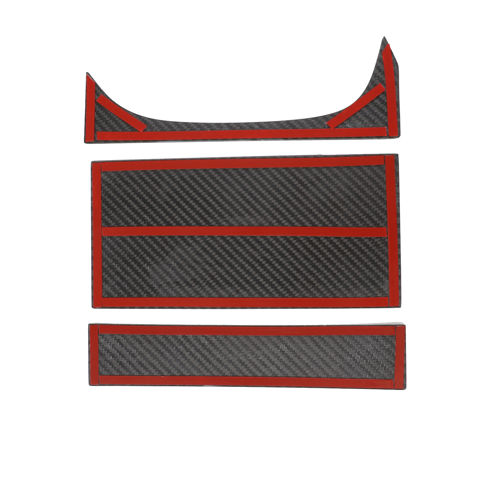 Dry Carbon Fiber Center Storage Panel Cover Trim For Jaguar F-TYPE 2013-2023