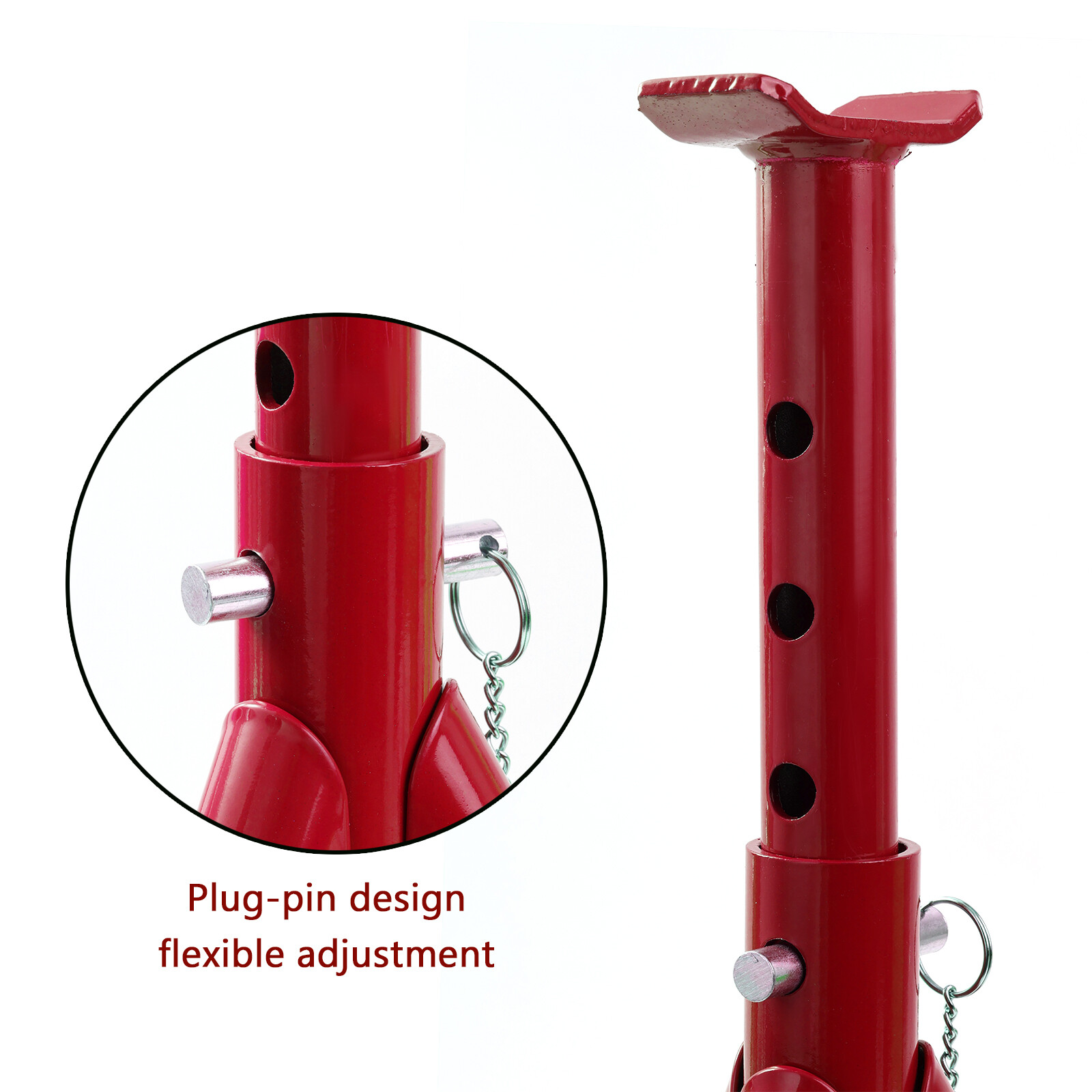 PAIR 6000lbs Folding Secure Lock Car Truck Axle Jack Stands Lifting Auto 3 Ton E