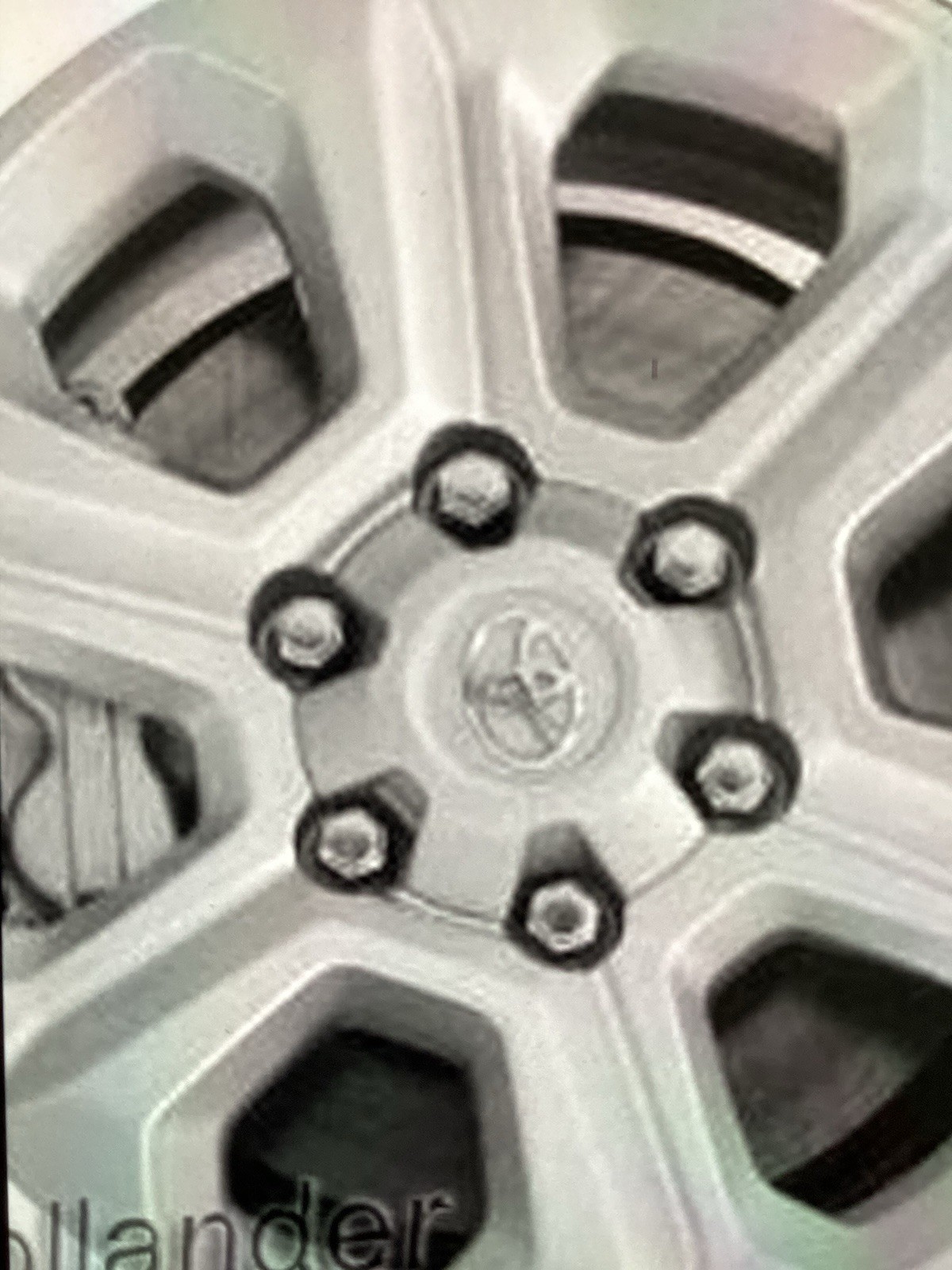 OEM 2014-2024 Toyota 4Runner Center Cap 4260B35070, PC+ABS 1 Single Cap 5-1/2”OD