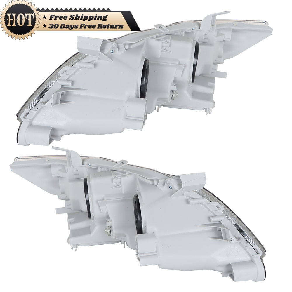 Silscvtt Left+Right Side Headlights For Toyota Camry 2007 08 2009 Chrome Housing