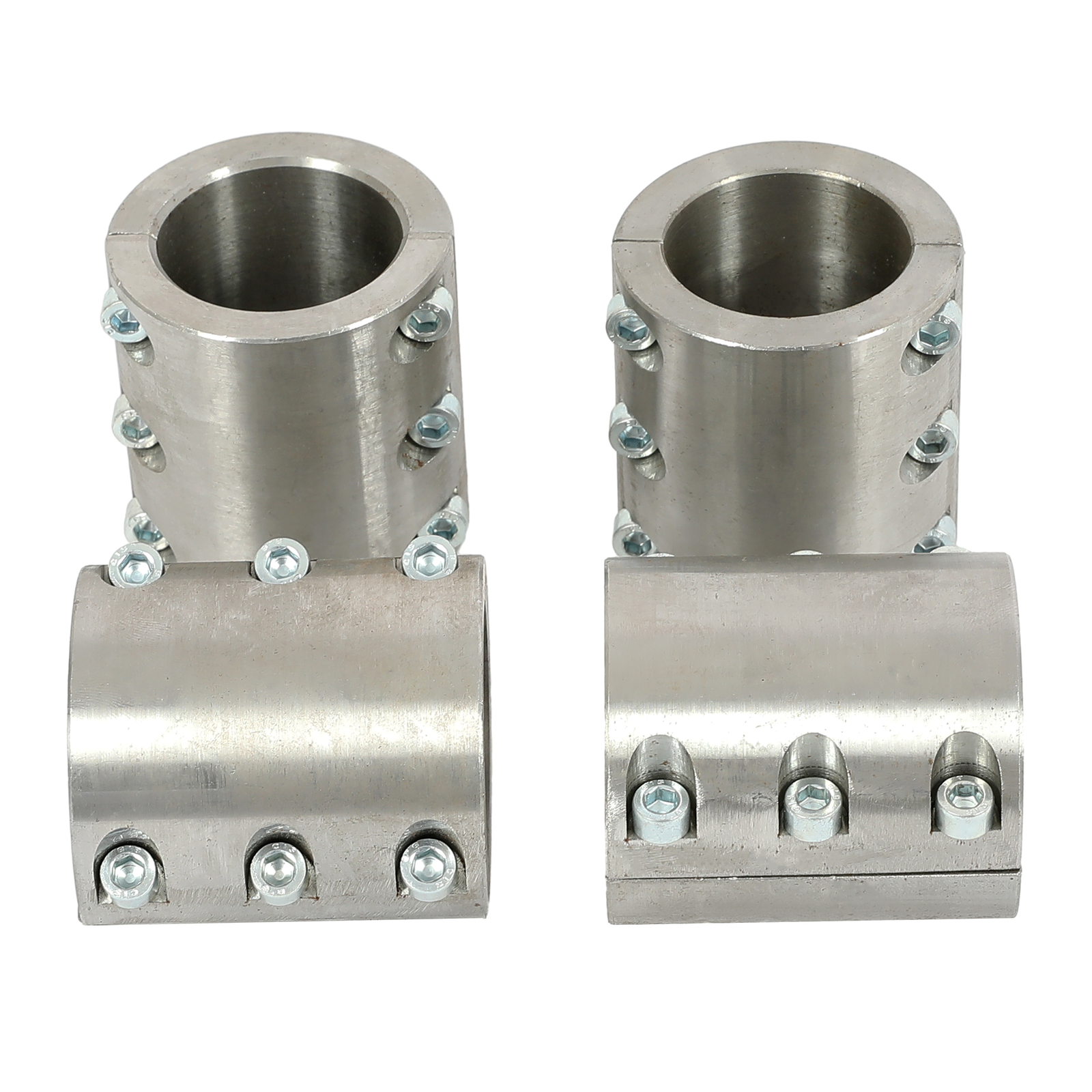 4 Steel tube clamps weldable bolt on 1.75″ 1 3/4″ roll cage mounts