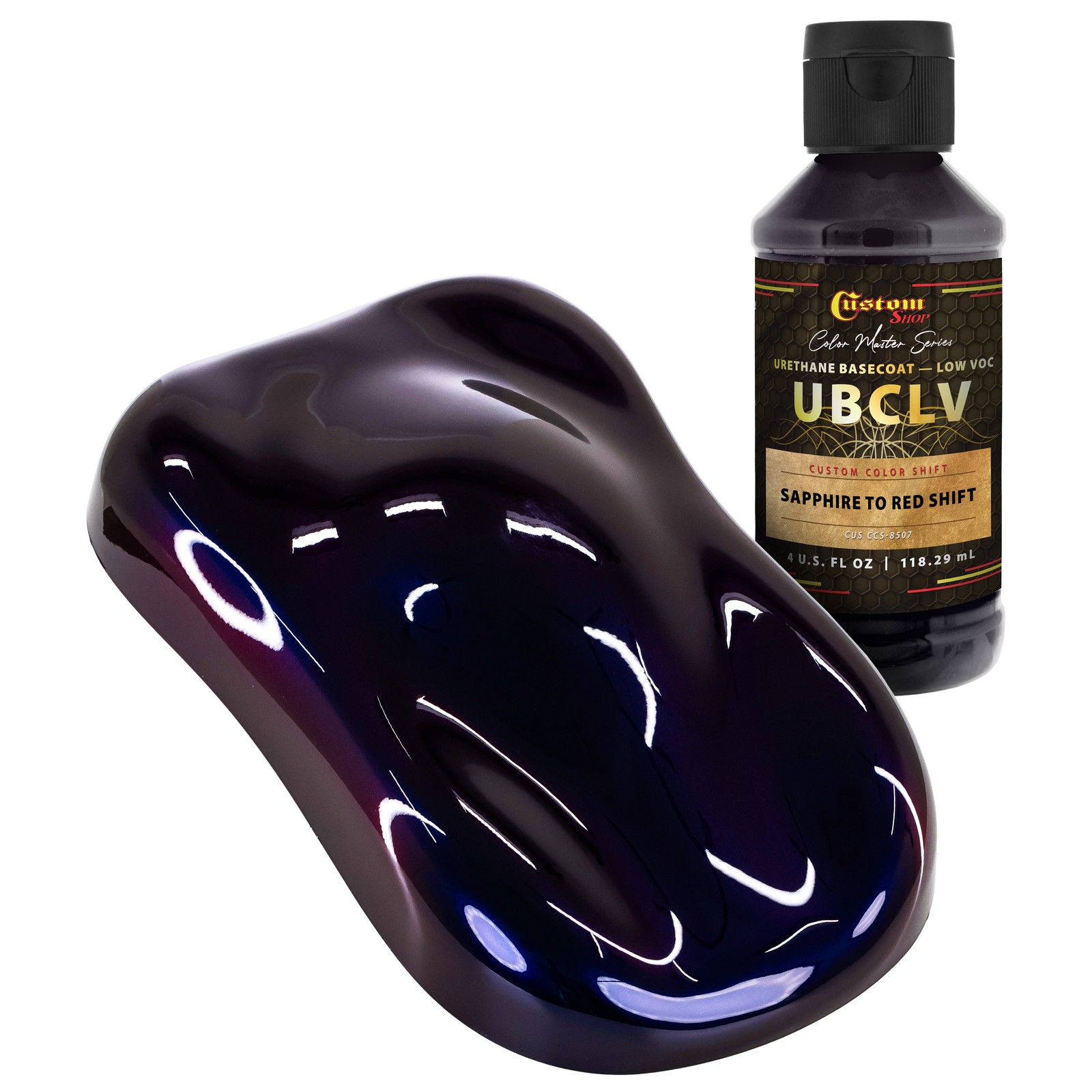 CCS Custom Color Shift Automotive Paint – Sapphire to Red Shifting Effect – 4oz