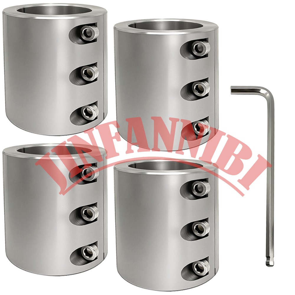 4x 2″ Split Collar Tube Clamps Tool Bolt On / Clamp On Weldable Roll Cage Mounts