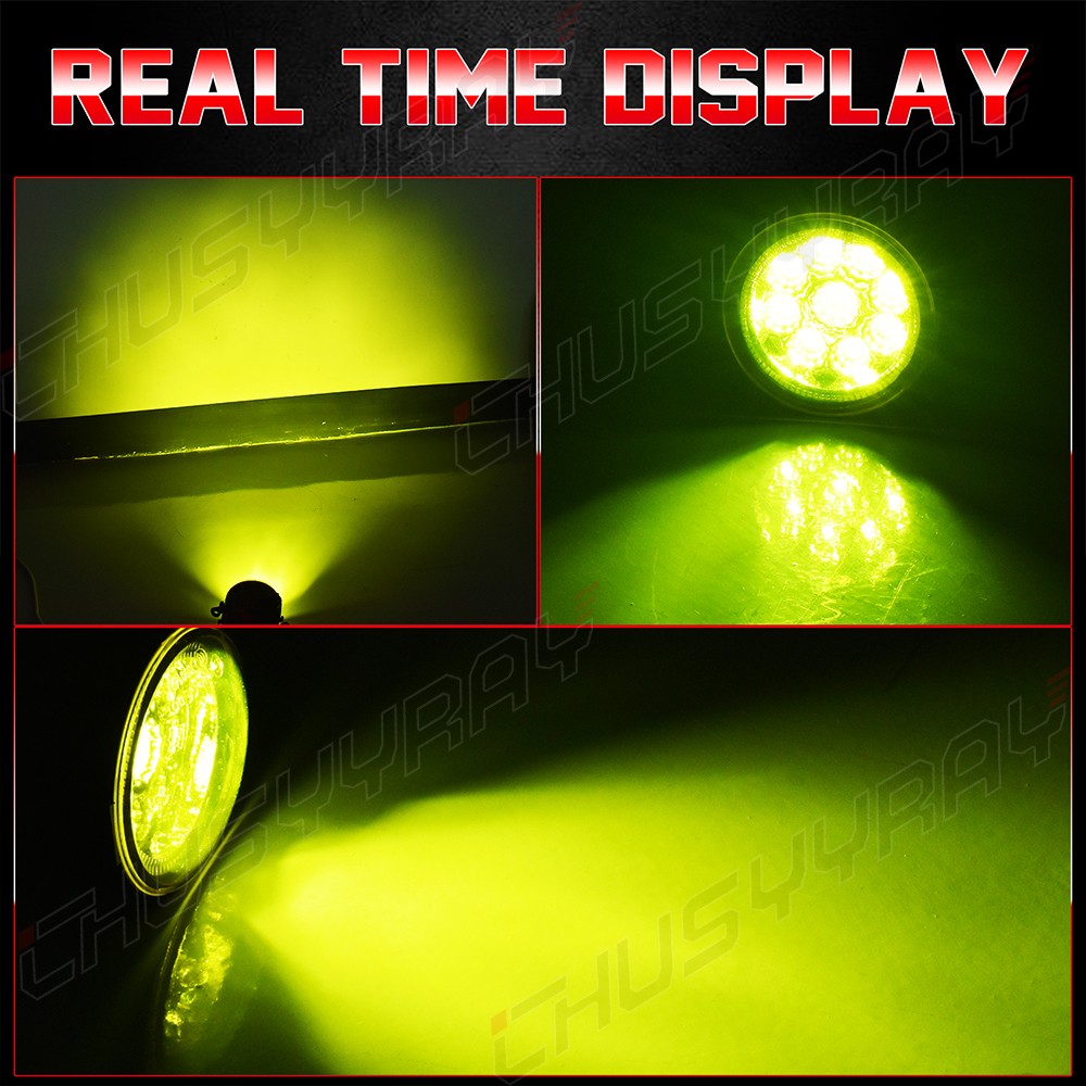 LED Front Yellow Bumper Fog Light Lamps Assembly for 2013-2015 Honda Civic