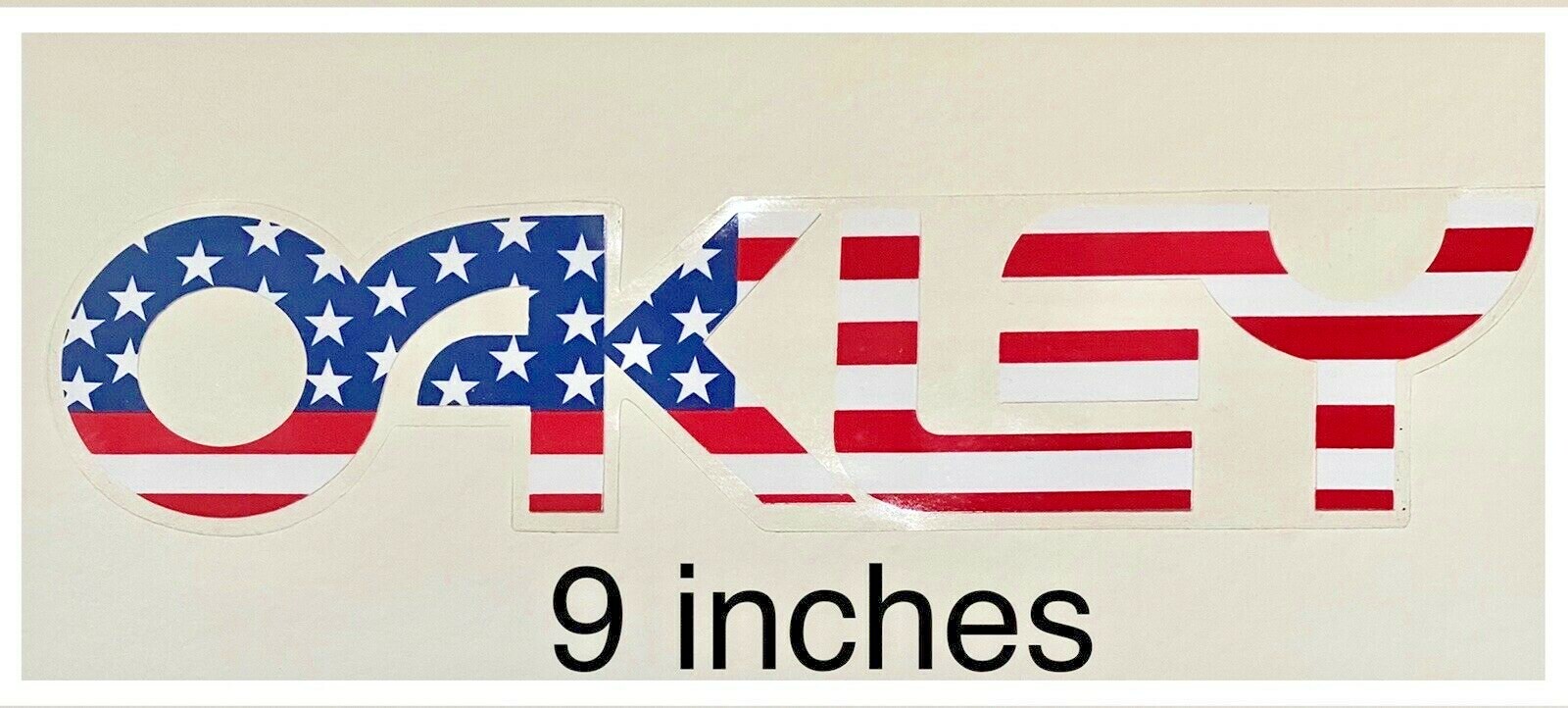OAKLEY Sticker USA Flag Golf Ski Snowboard Sunglasses Window Die Cut Vinyl 9″