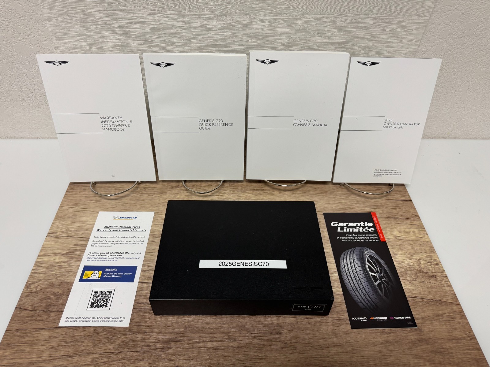 2025 Genesis G70 Genuine OEM Owner’s Manual Set w/Protective Case