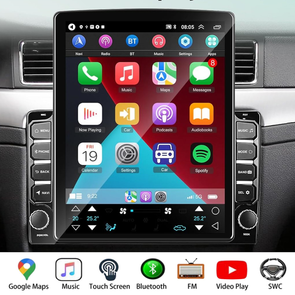 For 2002-2004 Dodge Dakota 9.7″ Android 13 Carplay Car Stereo Radio GPS Navi BT