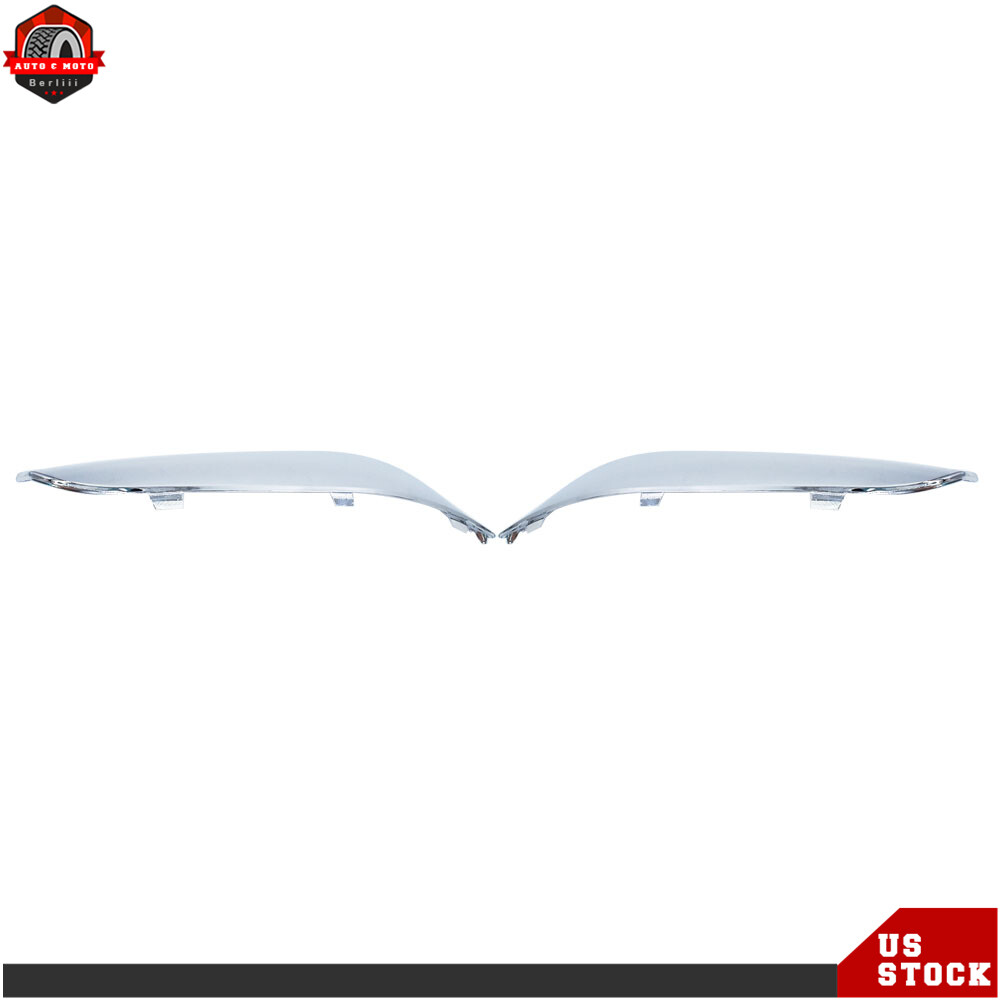 For 2011 2012-2014 Chrysler 300 Front Bumper Molding Chrome Trim Set=LH&RH 2pc