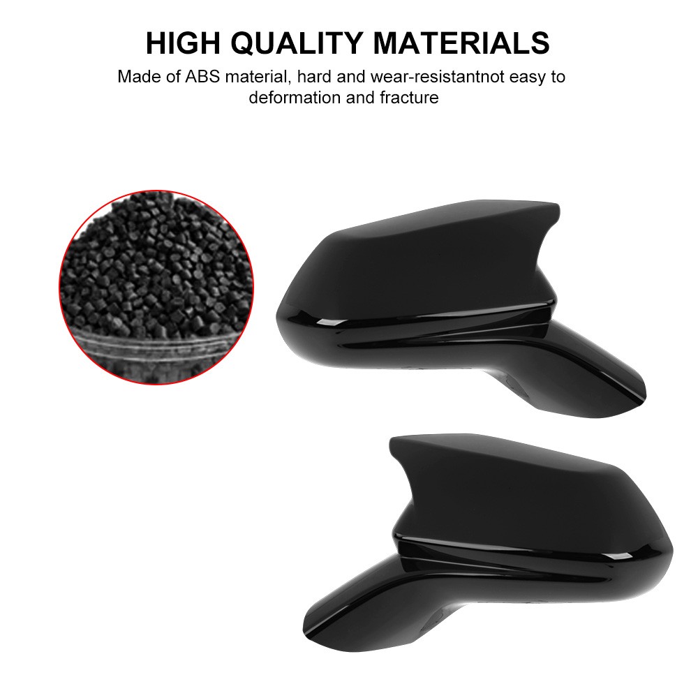 ? Gloss Black Look Rearview Mirror Cover Caps Overlay for 16-23 Chevy Camaro