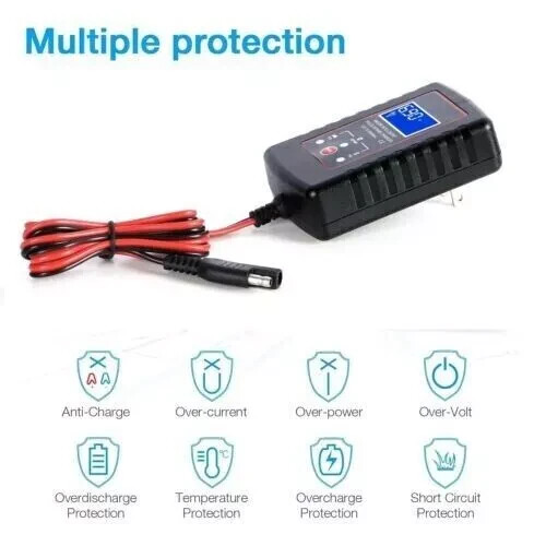 6V 12V Automatic Battery Charger Maintainer Motorcycle Trickle Float For Tender