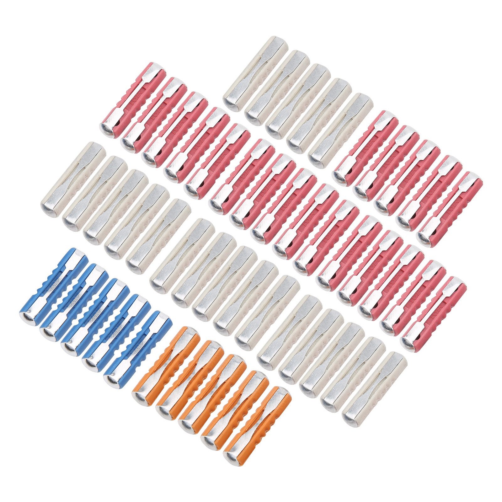 50pcs 5A-25A Torpedo Fuse Set For European Cars (Stable Performance)