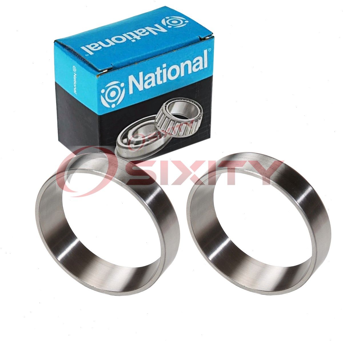 2 pc National Rear Inner Wheel Bearing Races for 1960-1969 Ford P-350 ma