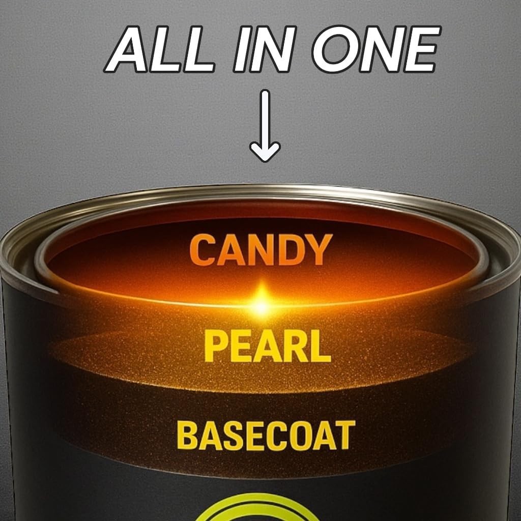 LiME LiNE Apple Red Candy Pearl Basecoat – Full Coverage Candy Look – 1 Quart