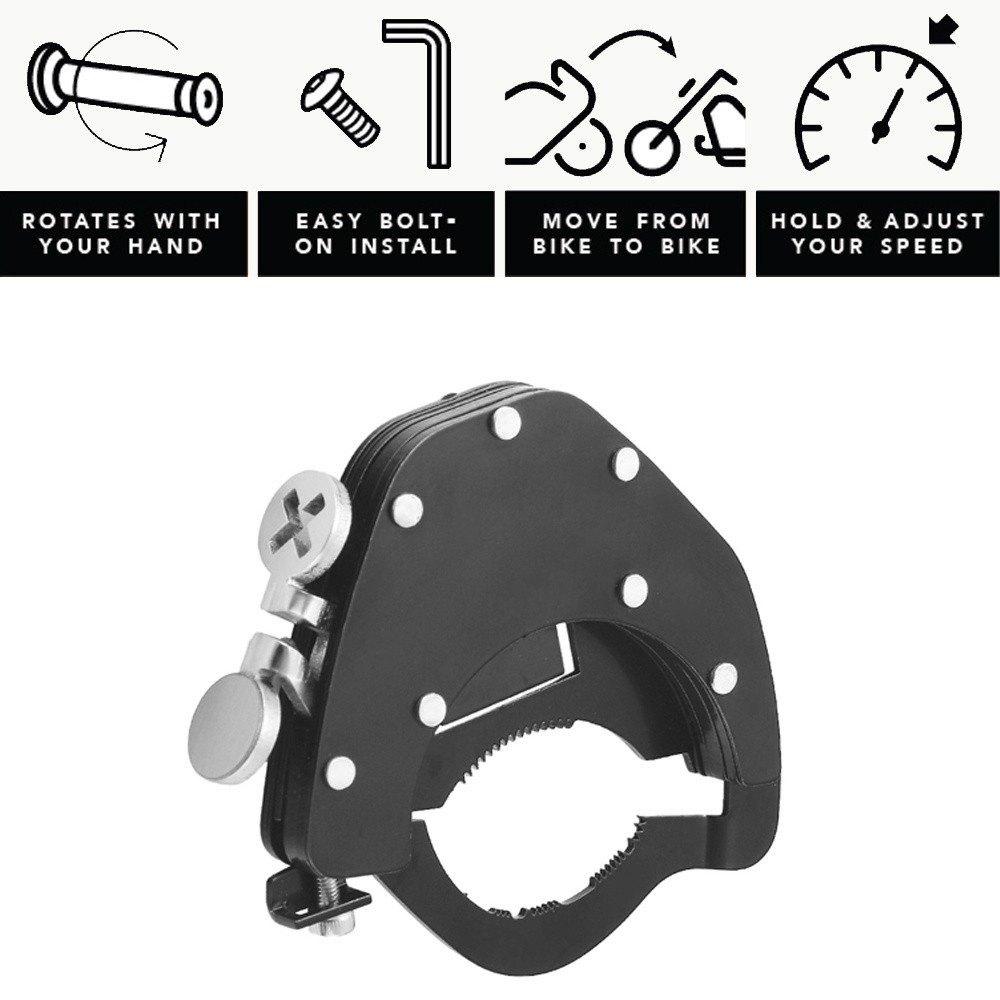 -Throttle Lock Motorcycle Cruise Control Throttle Assist Top Kit Stainless Steel