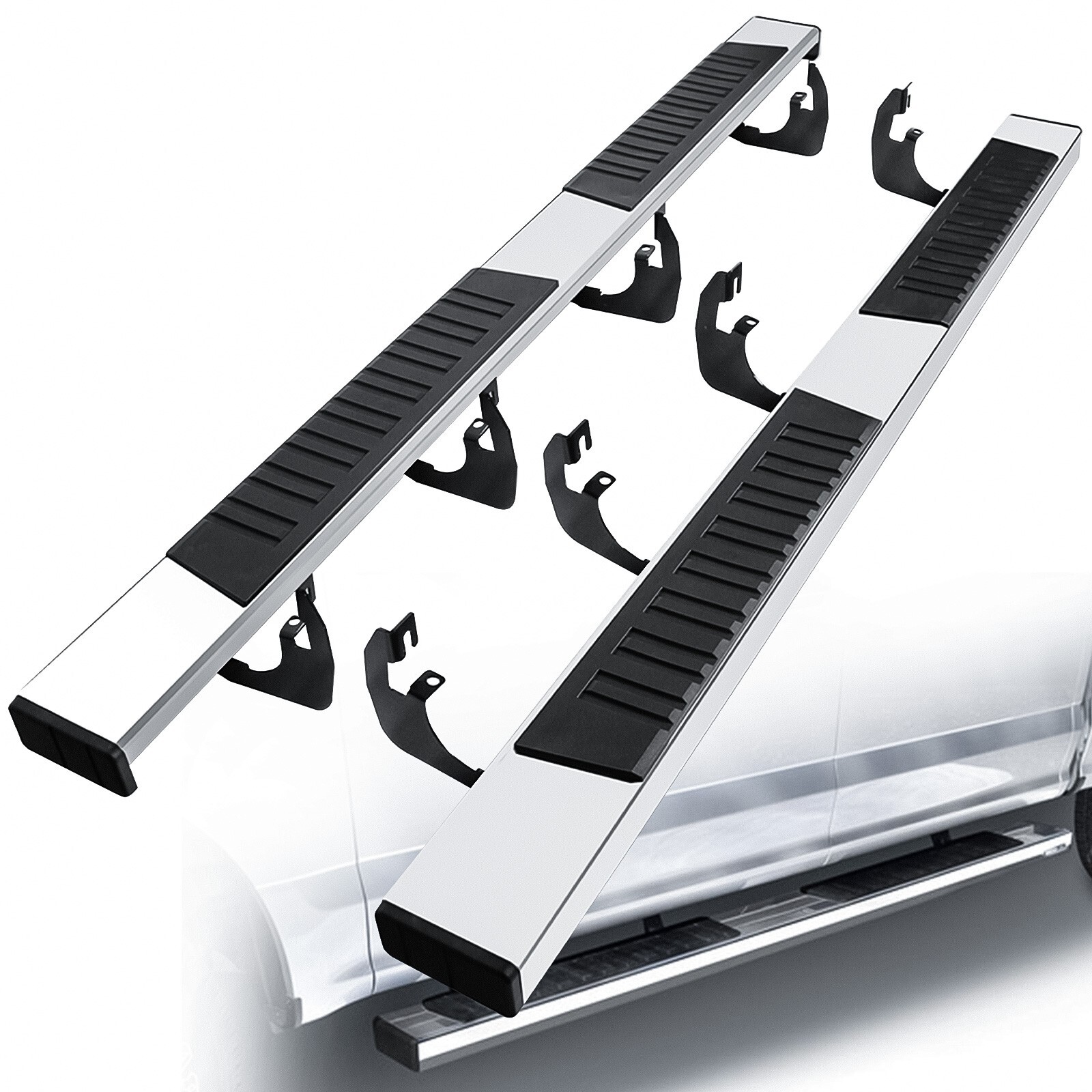 Running Board For 19-24 Chevy Silverado 1500 Double Cab Chrome Side Step Bar