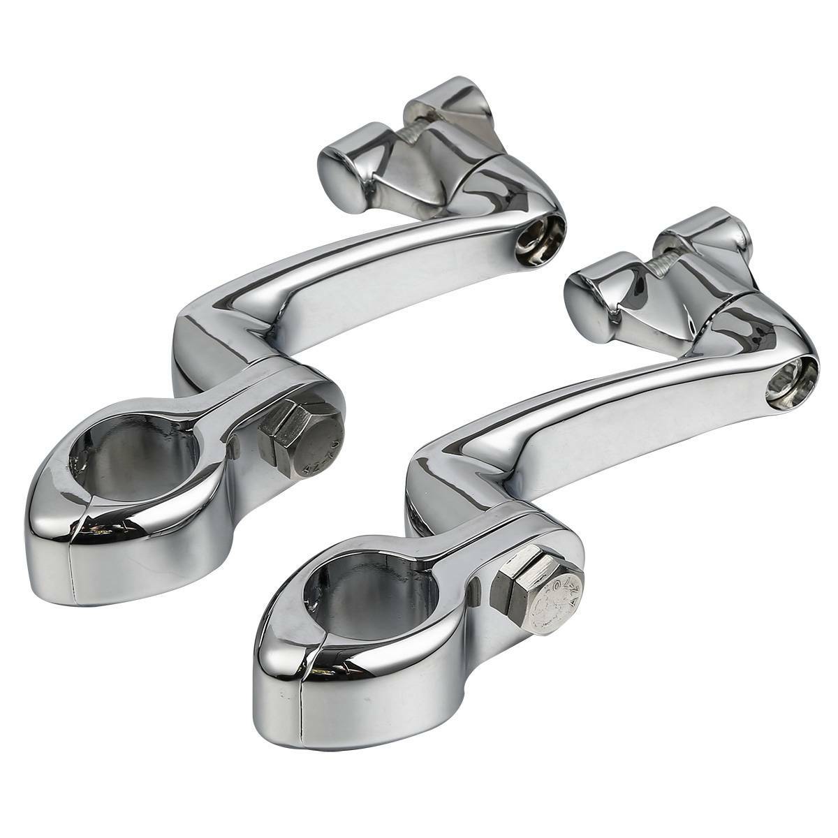 1 1/4″ Adjustable Engine Guard Highway Foot pegs Mount Fit For Harley Road Glide