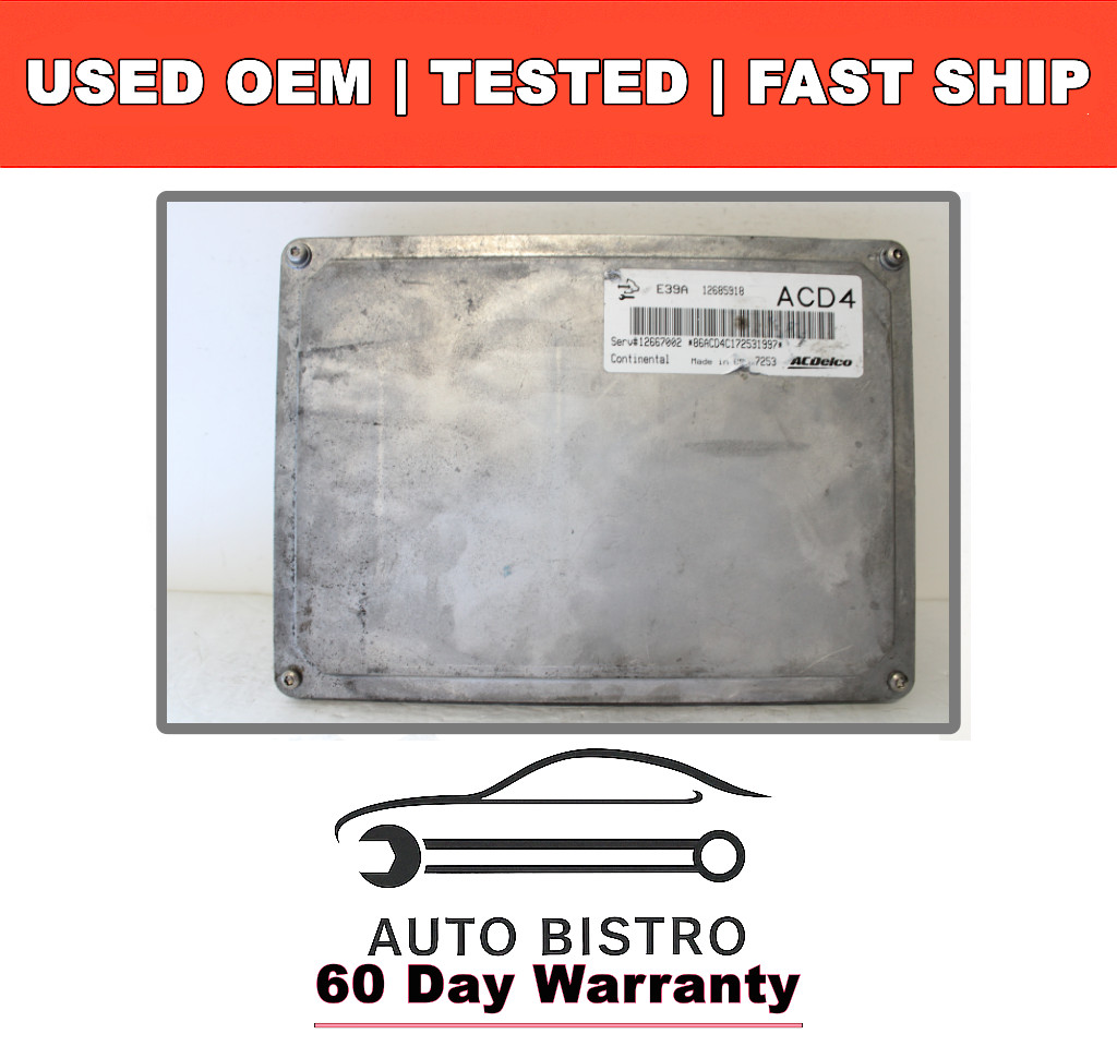 2017-2019 Chevy Impala Engine Computer ECU ECM PCM 12667002 ACD4 OEM