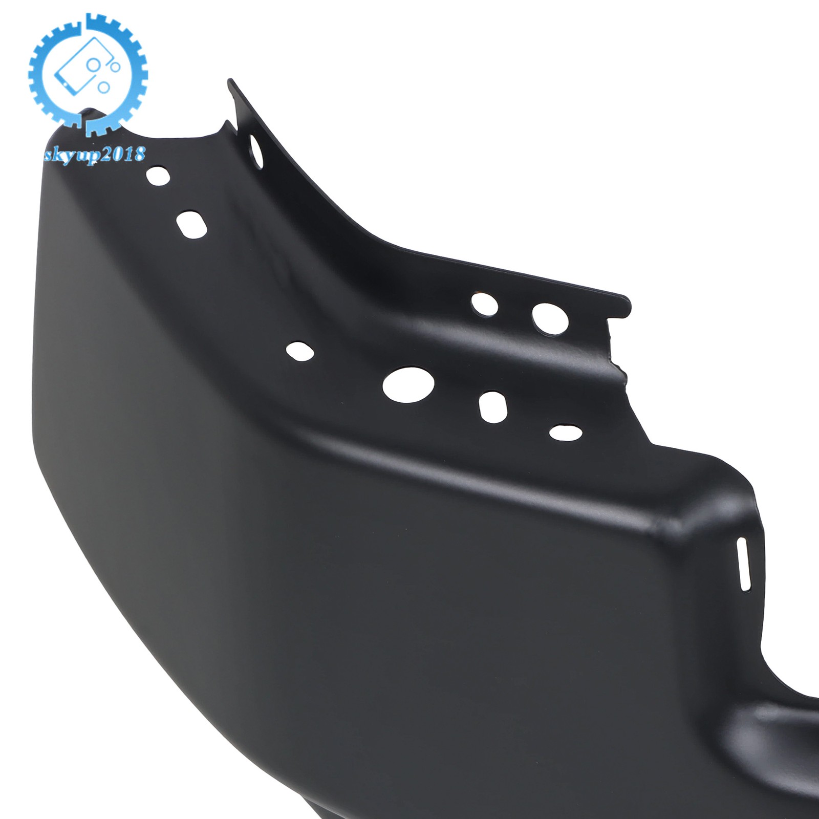 GM1002899 Black Split Front Bumper With Sensor Holes For GMC Sierra 1500 2022-25