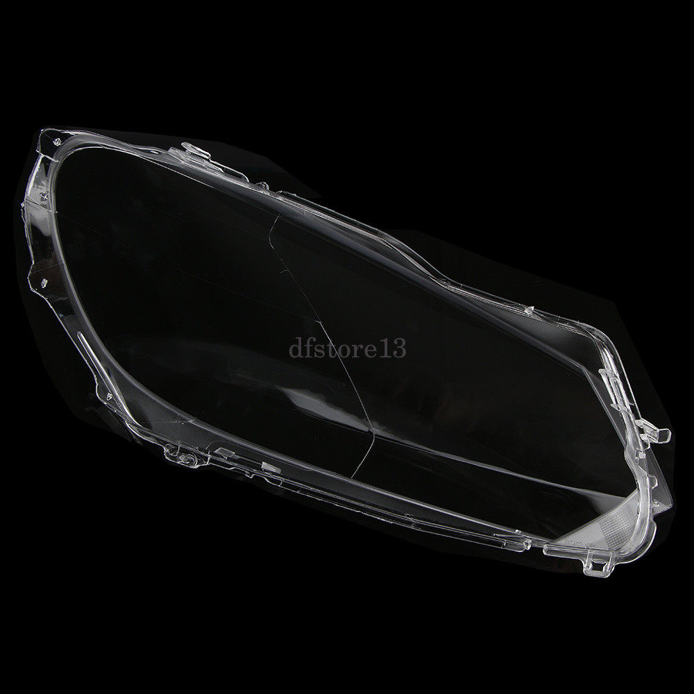 Pair Clear Headlight Lens Plastic Shell Cover Cap For 2010-2013 VW Golf MK6 GTI
