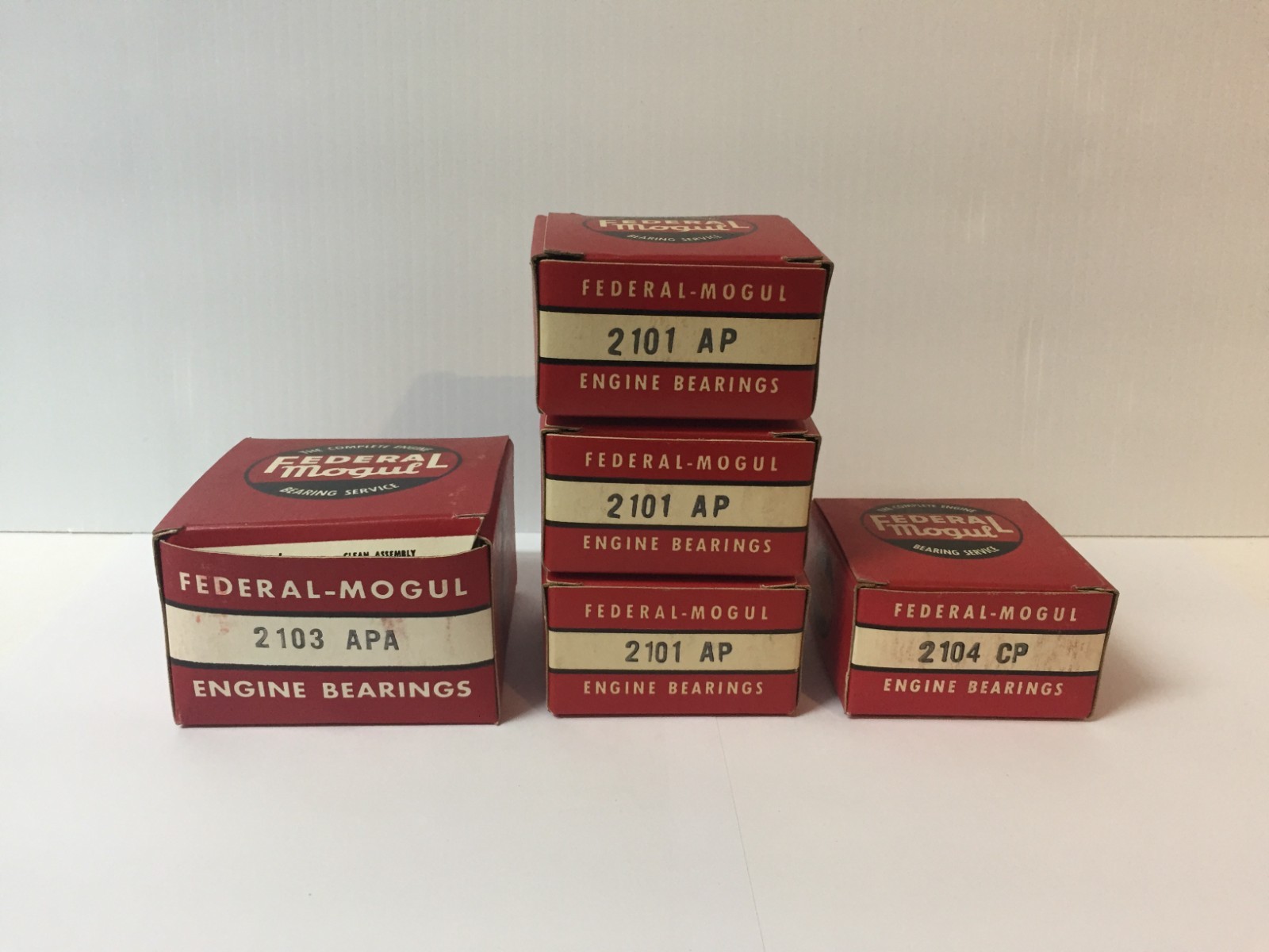 Vintage Federal Mogul Main Bearing Set – 2101 AP / 2103 APA / 2104 CP – New NOS