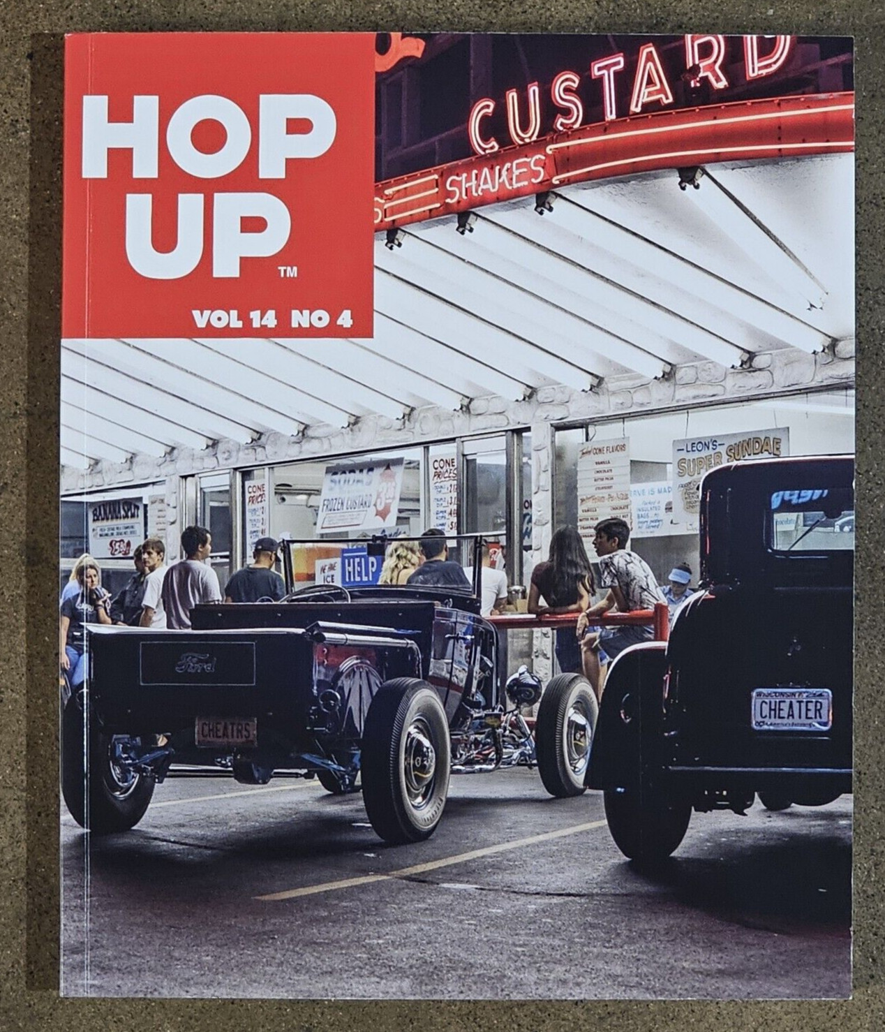 HOP UP Magazine VOL 14 #4 Hot Rod Custom Cars Ford Flathead V8 vtg Auto Racing