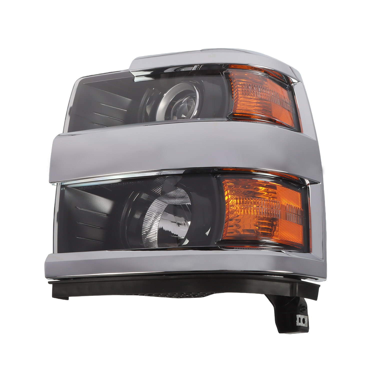 Halogen Projector Headlight For 2015-2019 Chevy Silverado 2500HD 3500HD LH&RH