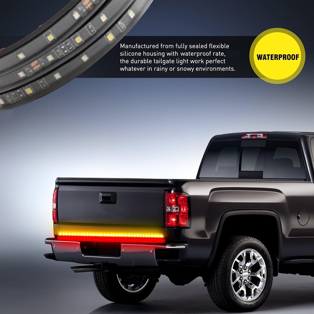 60″ LED Strip Tailgate Light Bar Reverse Brake Signal For Chevy Ford Dodge Truck