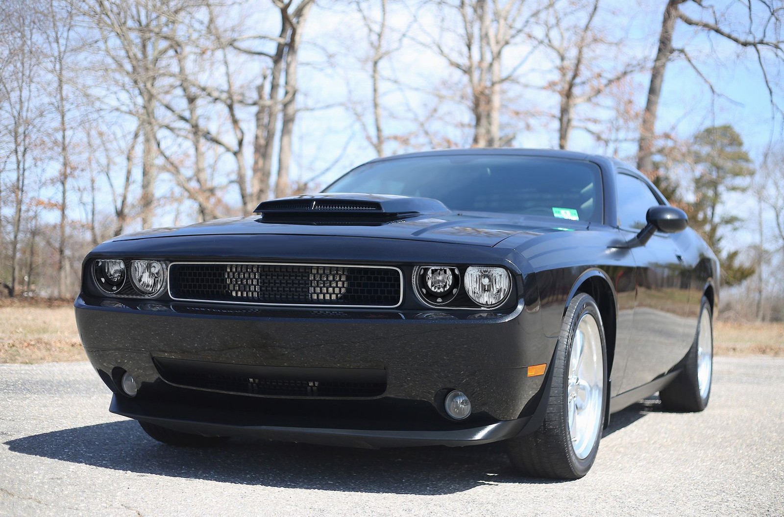 For 2008-2014 Dodge Challenger Black Headlights Assembly Left & Right Side