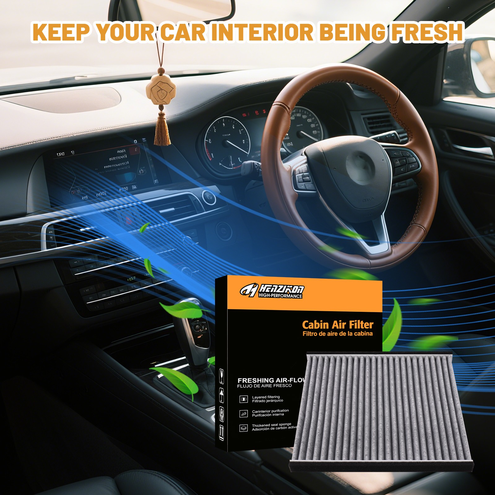 Carbon Cabin Air Filter for Subaru Legacy Outback 2003-2009